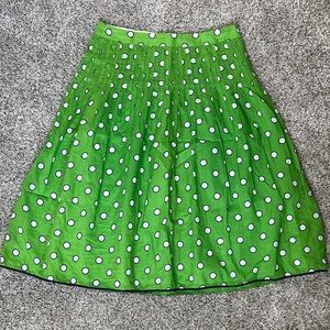J. Crew Cotton Polka Dot Skirt